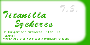 titanilla szekeres business card